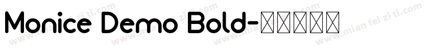Monice Demo Bold字体转换